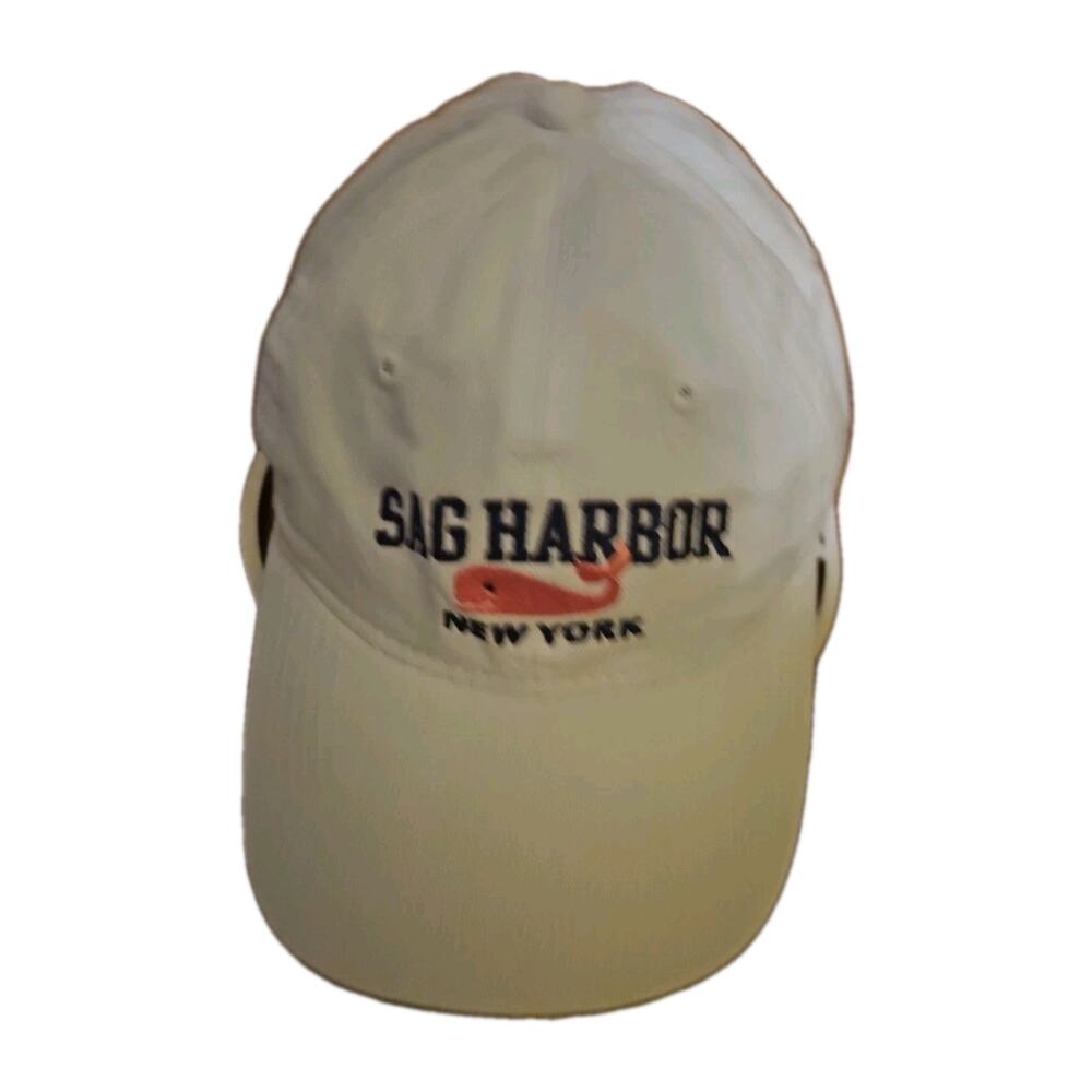 Sag Harbor New York Baseball Cap/hat UNISEX White With Blue Embroidered...